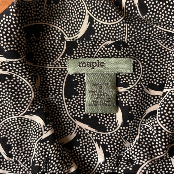 Anthropologie Maple 100% Silk Blouse - Picture 7 of 10